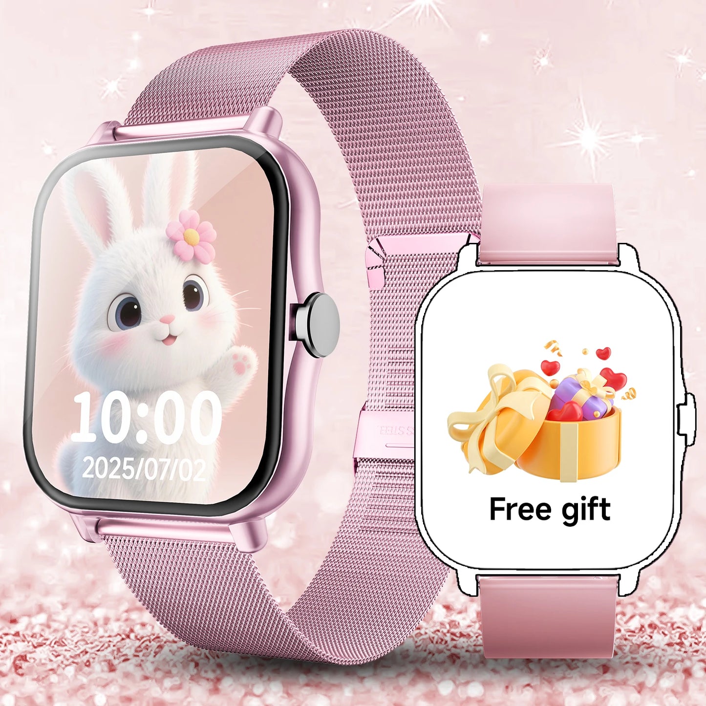 2025 New Smartwatch 1.83‘‘HD Screen with Wireless Call Sport Fitness Tracker Music Control Sedentary Reminder for Men Women Gift