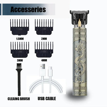 Professional Hair Clippers for Men - Cordless Rechargeable Zero Gapped T-Blade Hair Trimmer Electric Edgers Clippers