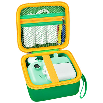 Kids Instant Print Camera Case (CASE ONLY) | Hard Storage Bag for Toddler Digital Print Cameras, Shockproof Travel Organizer for