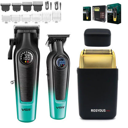 Hair Clippers Men Professional Kit DLC Blade 10000RPM Cordless Barber Machines Barber Machine VGR V-196 V-996 ROSYOUS RS-620
