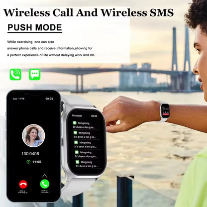 2026 Smart Watch For Android IOS Watches 2.01inch HD Display Bluetooth Call Message Alert Music Sports Smartwatch Men Women Gift