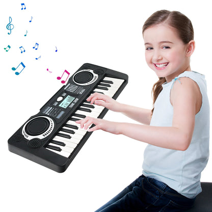 Kids Mini  Electronic Piano Keyboard 37 Keys Puzzle Early Education Simulation Electronic Piano Toy Teaching Musical Instrument
