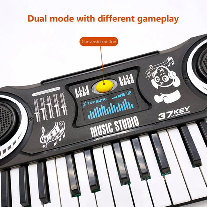 37-Key Kids Electronic Piano Keyboard, Portable Musical Toy for Toddlers & Children, Early Learning Educational Gift, Ages 3-9